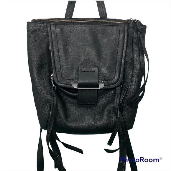 Kooba Bobbi Black Leather Backpack - Picture 2 of 9